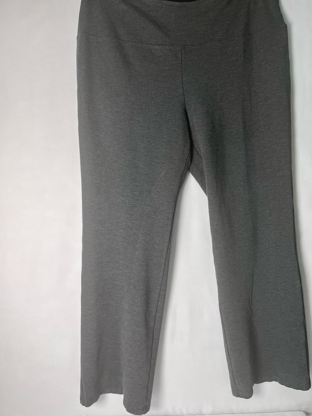 Liz Claiborne Women Heather Grey Pull on Stretch Pants Size X-Large